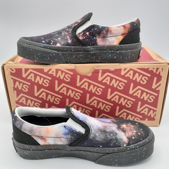 Vans Other - VANS LAST ONE KIDS SPACE VOYAGER NASA GALAXY CLASSIC SLIP ON SHOES NIB
